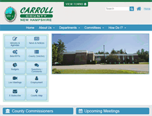 Tablet Screenshot of carrollcountynh.net